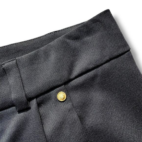 Versace Versus Shorts Tessuto Bermuda Womens 30" Black Pleated Wool Luxury Italy - Picture 7 of 16